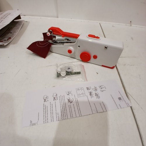 CHENSHENG HANDHELD SEWING MACHINE - WHITE/RED image 2