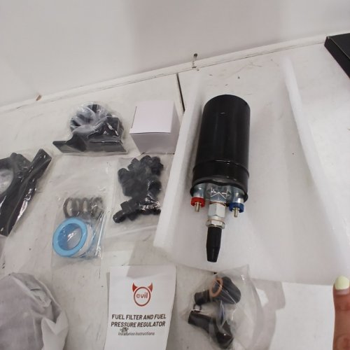 EVIL ENERGY UNIVERSAL INLINE FUEL FILTER & ADJUSTABLE FUEL PRESSURE REGULATOR KIT - 10 MICRON, 300 LPH, 20-120 PSI - BLACK (MODEL: BTY0001002) image 4