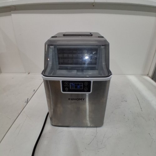 EUHOMY ICE CUBE MAKER MACHINE - 45LBS/DAY - SILVER/BLACK (MODEL: IM004-CSI-CAEH / IM-FP) image 3