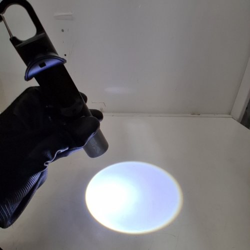 SMILING SHARK MULTIFUNCTIONAL RECHARGEABLE FLASHLIGHT WITH COB SIDELIGHT & HOOK - BLACK (MODEL: G2) image 3