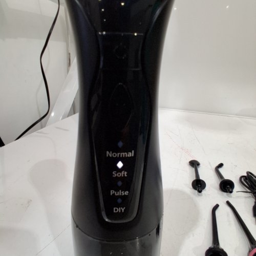 COSLUS ORAL IRRIGATOR WATER FLOSSER WITH 4 HEADS & VARIOUS MODES- 300ML - BLACK (MODEL: C30) image 3