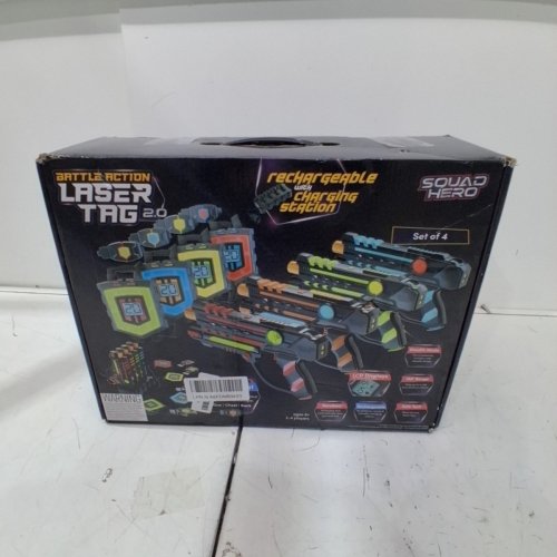 4PK SQUAD HERO BATTLE ACTION LASER TAG WITH CHARGING STATION - UP TO 4 PLAYERS image 4