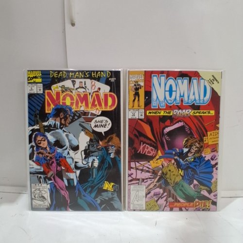 4 ASSTD MARVEL AND DC COMIC BOOKS - ROBIN II THE JOKER'S WILD #1, GUARDIANS OF THE GALAXY #20, NOMAD #5, #12 - VARIOUS AUTHORS image 3