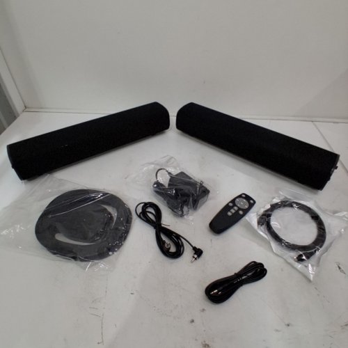 DUAL CHANNEL TV SOUNDBARS WITH REMOTE, BLUETOOTH, AND VERTICAL STANDS - 100W - BLACK (MODEL: SD01) image 3
