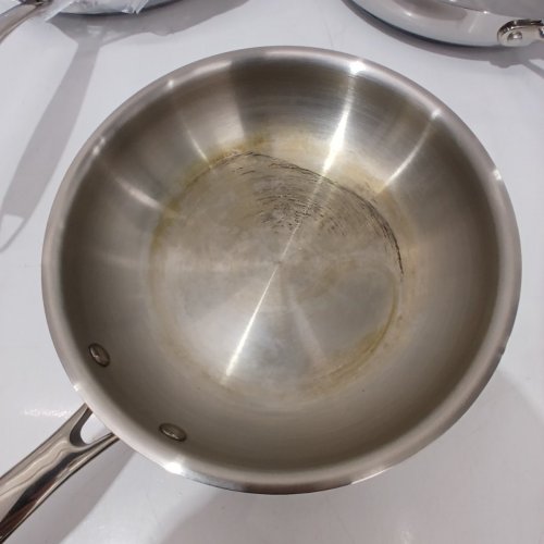 3PC MEYER ACCOLADE INDUCTION OVEN SAFE NO DRIP PROFESSIONAL COOKWARE PAN SET - 8" / 9.5" / 11" - STAINLESS STEEL image 3