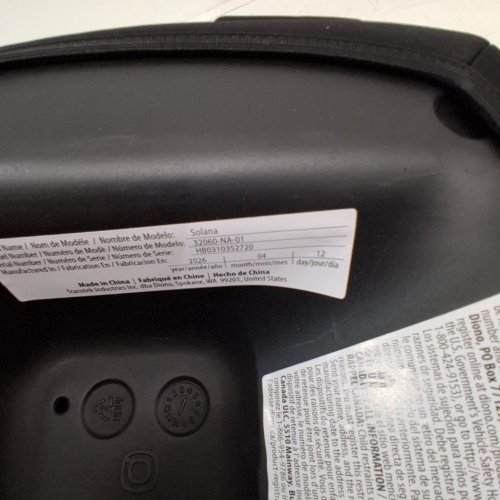 2PK DIONO SOLANA NO LATCH BACKLESS BOOSTER CAR SEATS WITH CUPHOLDERS AND REMOVABLE WASHABLE COVERS - FOR KIDS 40-120LBS - CHARCOAL BLACK (MODEL: 32060-NA-01) image 5