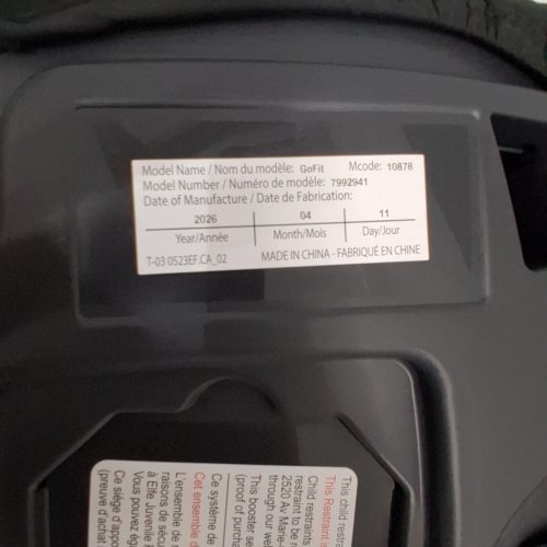 CHICCO GOFIT BELT POSITIONING BACKLESS BOOSTER SEAT - 40 - 110LBS CAPACITY - SHARK GREY (MODEL: C27 / 7992941) image 2