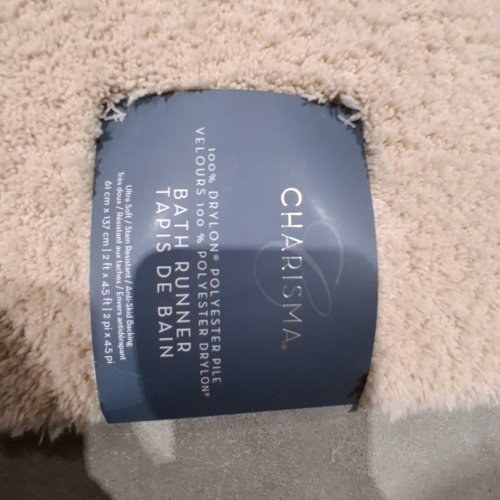 CHARISMA RUNNER RUG MAT - 2FT X 4.5FT - BEIGE image 2