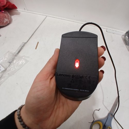 LENOVO WIRED MOUSE - BLACK image 2