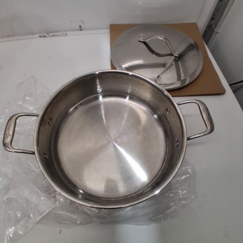 LAGOSTINA LEGACY 5-LAY CLAD STAINLESS STEEL HAMMERED EVERYDAY PAN - 5.5L image 2