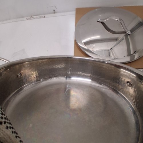 LAGOSTINA LEGACY 5-LAY CLAD STAINLESS STEEL HAMMERED EVERYDAY PAN - 5.5L image 3