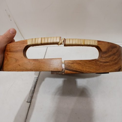 HEARTH & HAND WOODEN CIRCULAR TRAY - 17" - WOOD image 4