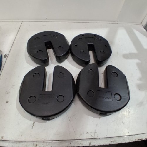 4PK TAILGATER CANOPY WEIGHTS PLATES 2.3" X 9" - BLACK image 2