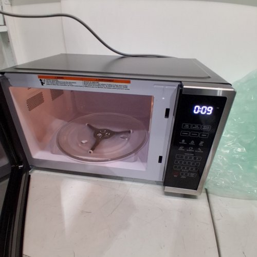 CHEFMAN 10 POWER LEVELS ECO MODE CHILD SAFETY LOCK COUNTERTOP MICROWAVE - 1000W - 1.1 CU.FT - STAINLESS STEEL - (MODEL:RJ55-SS-11-CK-CA) image 4