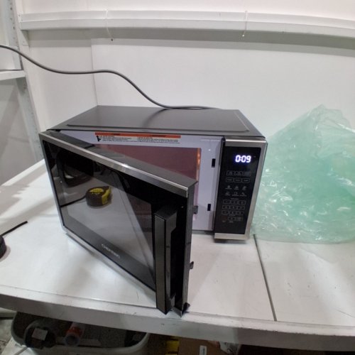 CHEFMAN 10 POWER LEVELS ECO MODE CHILD SAFETY LOCK COUNTERTOP MICROWAVE - 1000W - 1.1 CU.FT - STAINLESS STEEL - (MODEL:RJ55-SS-11-CK-CA) image 5