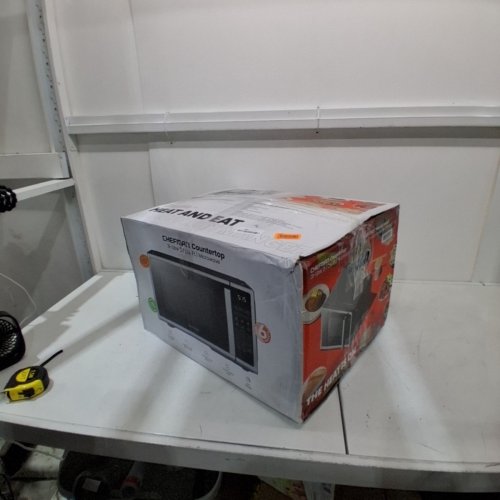 CHEFMAN 10 POWER LEVELS ECO MODE CHILD SAFETY LOCK COUNTERTOP MICROWAVE - 1000W - 1.1 CU.FT - STAINLESS STEEL - (MODEL:RJ55-SS-11-CK-CA) image 7