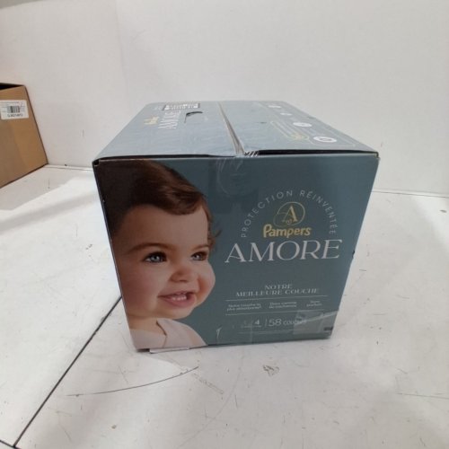 58PK PAMPERS AMORE MOST ABSORBENT AND BEST DIAPER - SIZE 4 - WHITE image 2