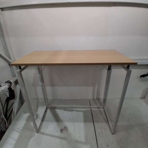 ALAWOODER PORTABLE FOLDING DESK - 30" - BEIGE/WHITE image 2