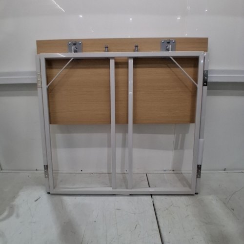 ALAWOODER PORTABLE FOLDING DESK - 30" - BEIGE/WHITE image 5