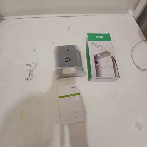 NELKO PORTABLE BLUETOOTH LABEL MAKER WITH COMPANION APP - WHITE/GREY (MODEL: P21) image 2