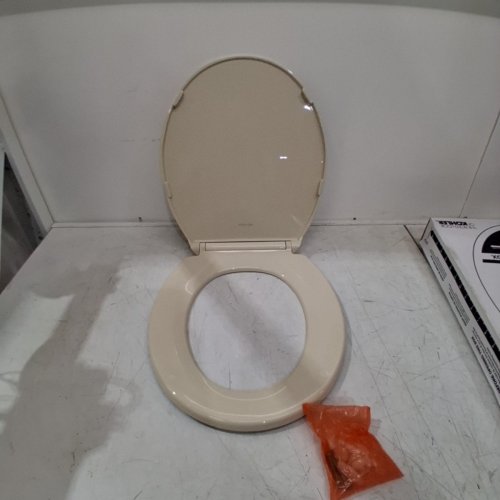KOHLER BREVIA Q2 ADVANTAGE ROUND TOILET SEAT W/ QUICK RELEASE - 16-5/8", ALMOND (MODEL: 4775-47) image 3