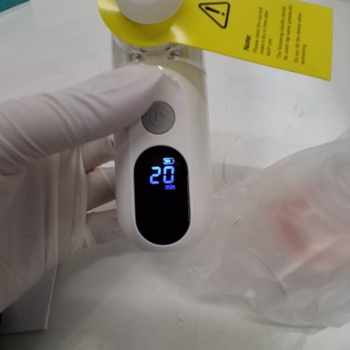 PIEZOELECTRIC MESH RECHARGEABLE 3-SPEED NEBULIZER - CREAM (MODEL: KS015) image 2