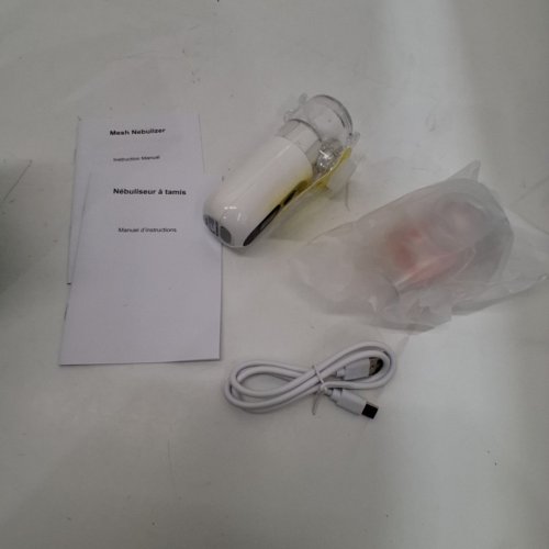 PIEZOELECTRIC MESH RECHARGEABLE 3-SPEED NEBULIZER - CREAM (MODEL: KS015) image 3