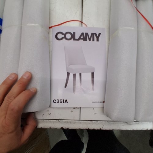 2PK COLAMY UPHOLSTERED DINING CHAIRS - 34" - BLUE (MODEL: C351A) image 2