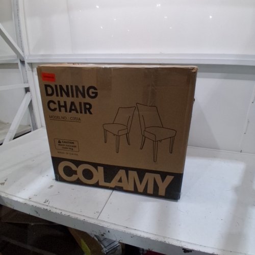 2PK COLAMY UPHOLSTERED DINING CHAIRS - 34" - BLUE (MODEL: C351A) image 6