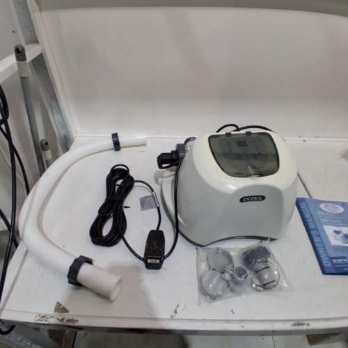 INTEX QS1200 KRYSTAL CLEAR DIGITAL SALTWATER SYSTEM WITH E.C.O. FOR ABOVE GROUND POOLS UP TO 15,000GAL. - 110V-120V- REQUIRES 700-3200GPH FILTER - GREY/WHITE (MODEL: 26669EG/ECO6110) image 3
