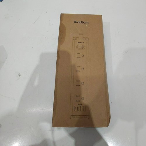 ADDTAM SURGE PROTECTOR POWER STRIP CHARGING STATION - 5FT - WHITE (MODEL: AD12W3UC2AL) image 4