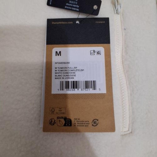 WOMEN'S THE NORTH FACE YUMIORI FULL ZIP FLEECE JACKET - MEDIUM - WHITE DUNE (ITEM: NF0A8E88JN5) image 3