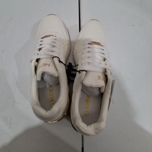 WOMEN'S MEXX CASUAL SNEAKER SHOES - SIZE 7 - WHITE/GOLD image 2