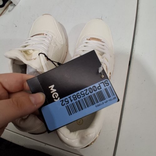 WOMEN'S MEXX CASUAL SNEAKER SHOES - SIZE 7 - WHITE/GOLD image 6