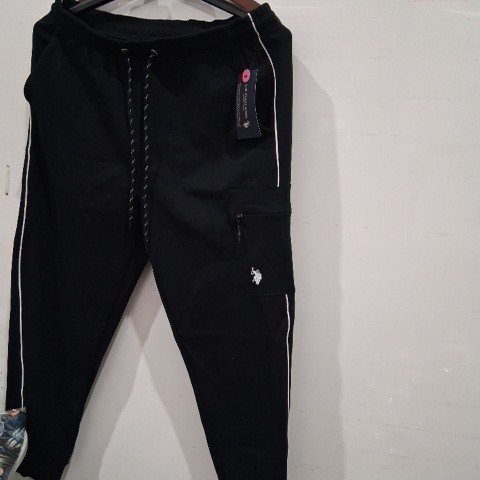 MEN'S U. S. POLO ASSN BONDED JOGGER PANTS - MEDIUM - BLACK image 2
