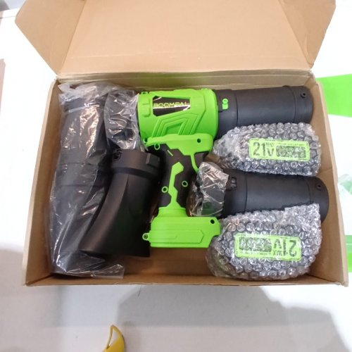 BOOMPAL CORDLESS HANDHELD LEAF BLOWER - 20V - GREEN/BLACK (MODEL: S39-1) image 3
