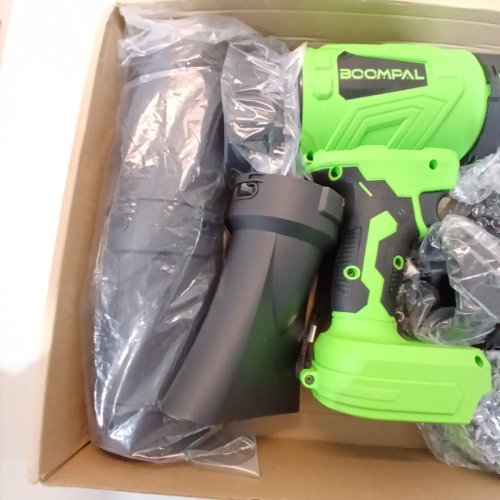 BOOMPAL CORDLESS HANDHELD LEAF BLOWER - 20V - GREEN/BLACK (MODEL: S39-1) image 4