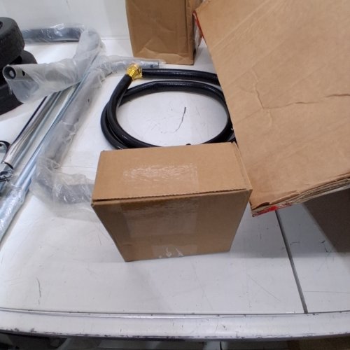 PRESSURE WASHER HOSE REEL CART - HOLDS 300FT OF HOSE - SILVER GRAY image 2