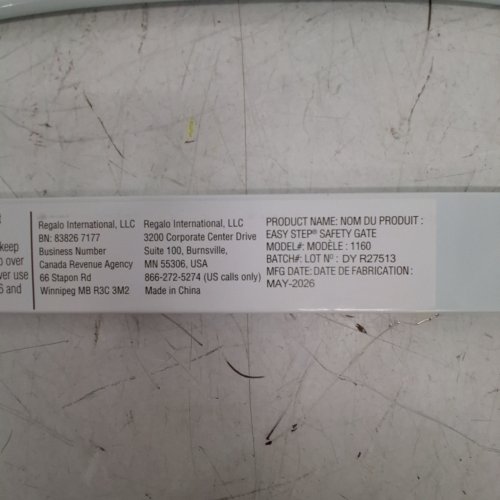 REGALO EASY STEP SAFETY GATE - 29"- 38.5" - WHITE (MODEL: 1160-DS) image 2