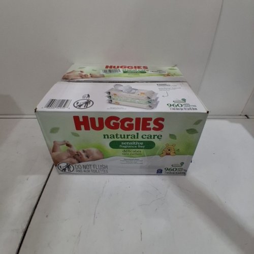 12pk WIPES HUGGIES NATURAL CARE SENSITIVE SKIN BABY WIPES - (Total - 768 wipes) image 4