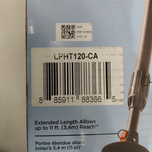 BLACK+DECKER LITHIUM MAX CORDLESS POLE HEDGE TRIMMER - 18" BLADE - 20V - ORANGE (MODEL: LPHT120) image 2