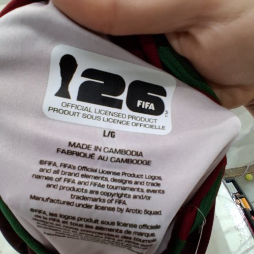 UNISEX FIFA WORLD CUP 2026 PORTUGAL SOCCER JERSEY - LARGE - RED, GREEN AND WHITE image 3