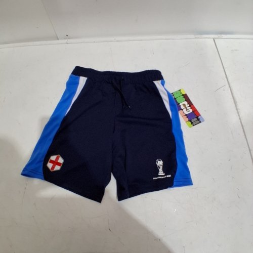 KIDS FIFA ENGLAND SOCCER SHORTS - LARGE - BLUE (STYLE: 2243QFF) image 2