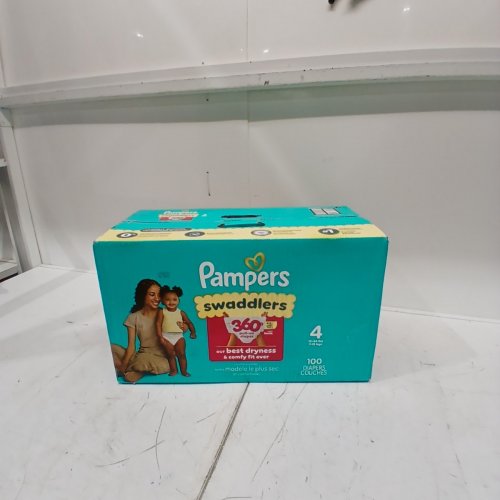 100PK PAMPERS SWADDLERS 100% LEAKPROOF DISPOSABLE BABY DIAPERS - SIZE 4 image 2