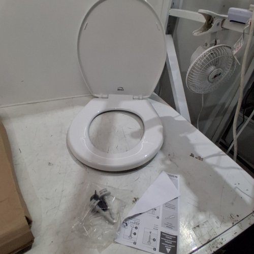 BEMIS ECONOMY PLASTIC ROUND TOILET SEAT - WHITE (MODEL: 730SLEC 000) image 2