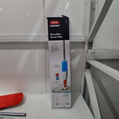 OXO GOOD GRIPS SPRAY MOP WITH SLIDE OUT SCRUBBER - ORANGE image 4