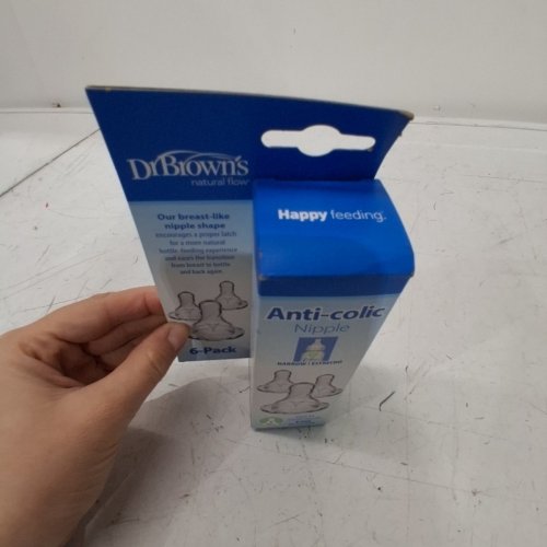 6PK DR. BROWN'S NARROW NIPPLE - Y-CUT (9M+) - CLEAR image 3