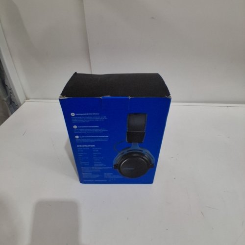 MPOW AIR WIRELESS GAMING HEADSET WITH NOISE CANCELLING MIC - 17HR PLAYTIME - BLACK/BLUE (MODEL: BH415A) image 3