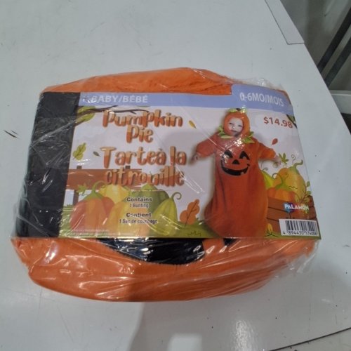 PALAMON BABY PUMPKIN PIE COSTUME - 0-6 MONTHS - ORANGE image 2