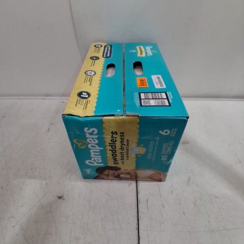 80PK PAMPERS SWADDLERS DIAPERS - SIZE 6 image 2